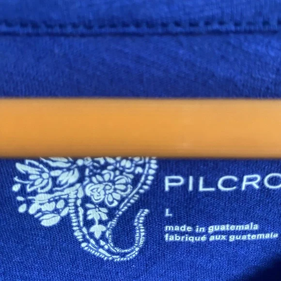 Anthropologie (Pilcro) long sleeved tshirt with front peplum and twist detail - Picture 3 of 6